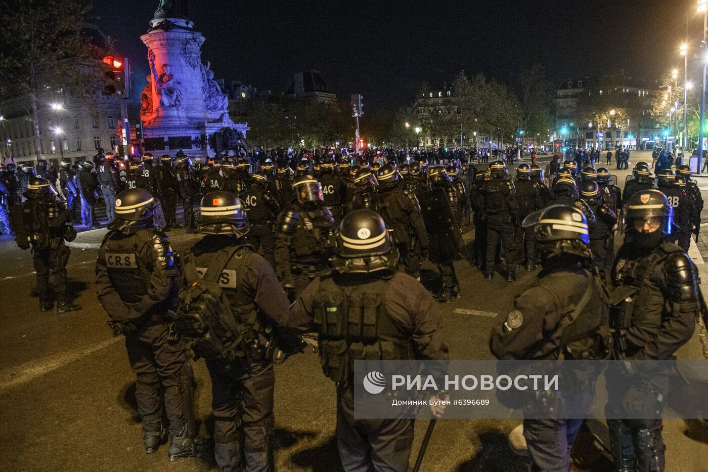 Акция протеста в Париже