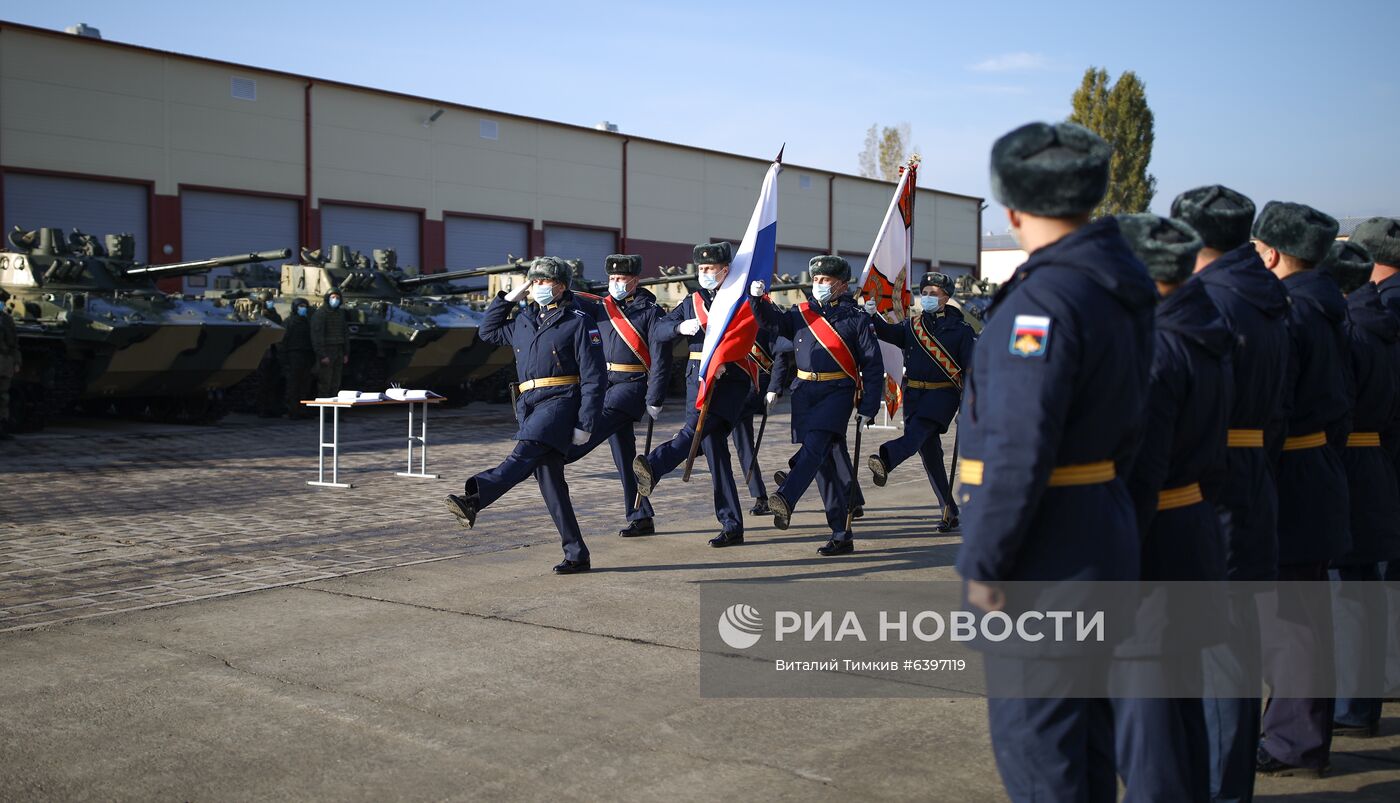 Передача боевых машин на вооружение десантно-штурмовой дивизии ВДВ