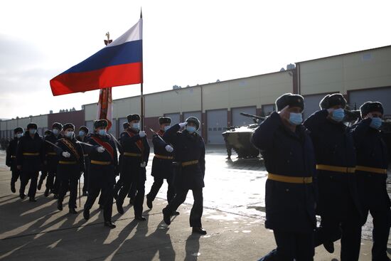 Передача боевых машин на вооружение десантно-штурмовой дивизии ВДВ