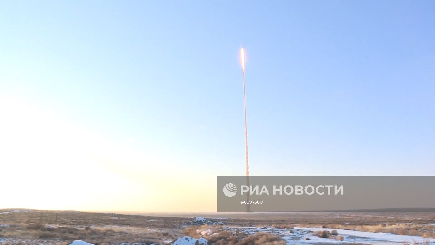 Испытания новой ракеты системы ПРО