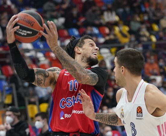 Баскетбол. Евролига. Матч ЦСКА - "Реал"
