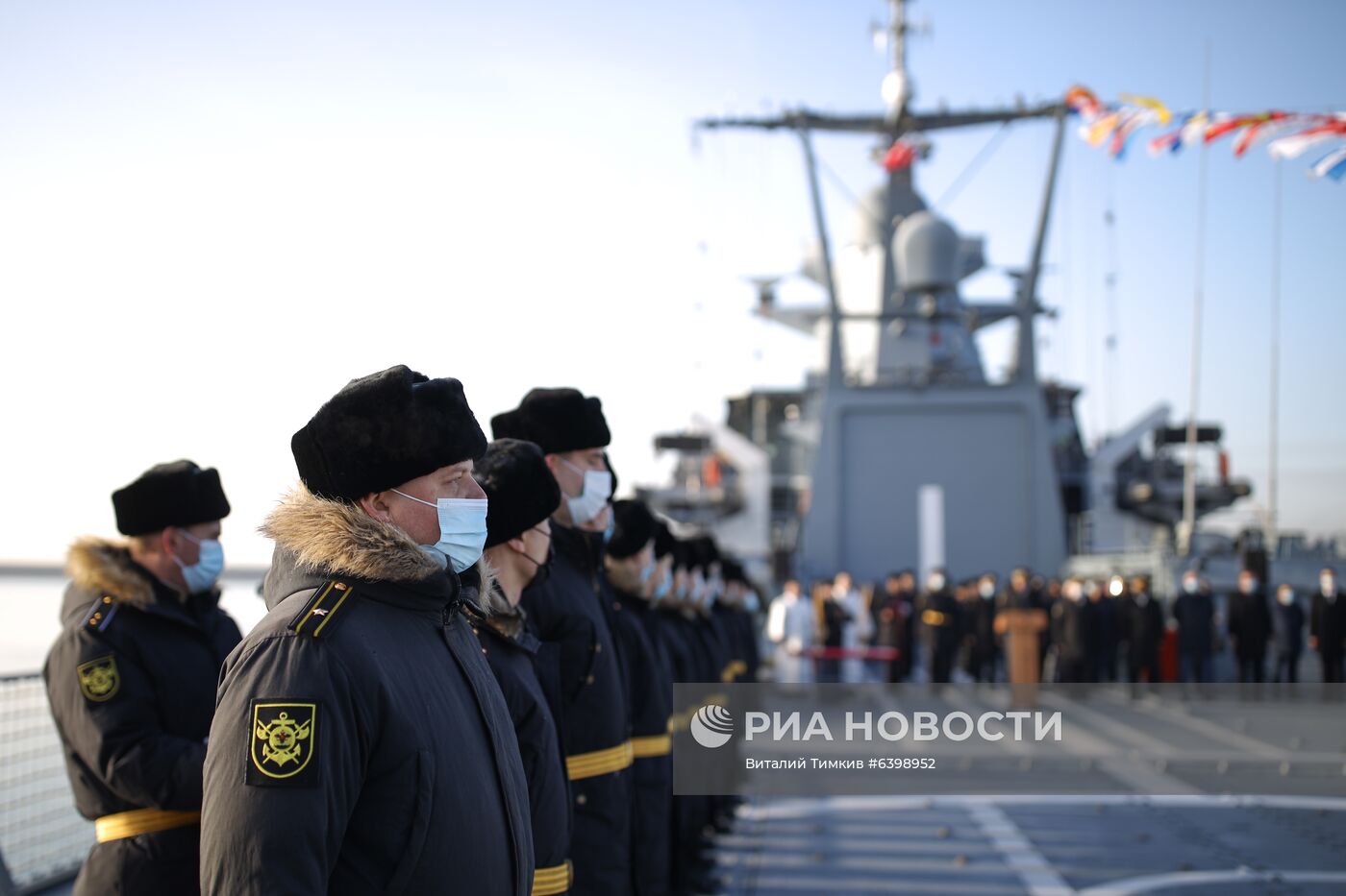 Приём в состав Черноморского флота патрульного корабля "Павел Державин" 