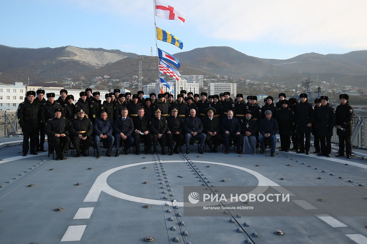 Приём в состав Черноморского флота патрульного корабля "Павел Державин" 