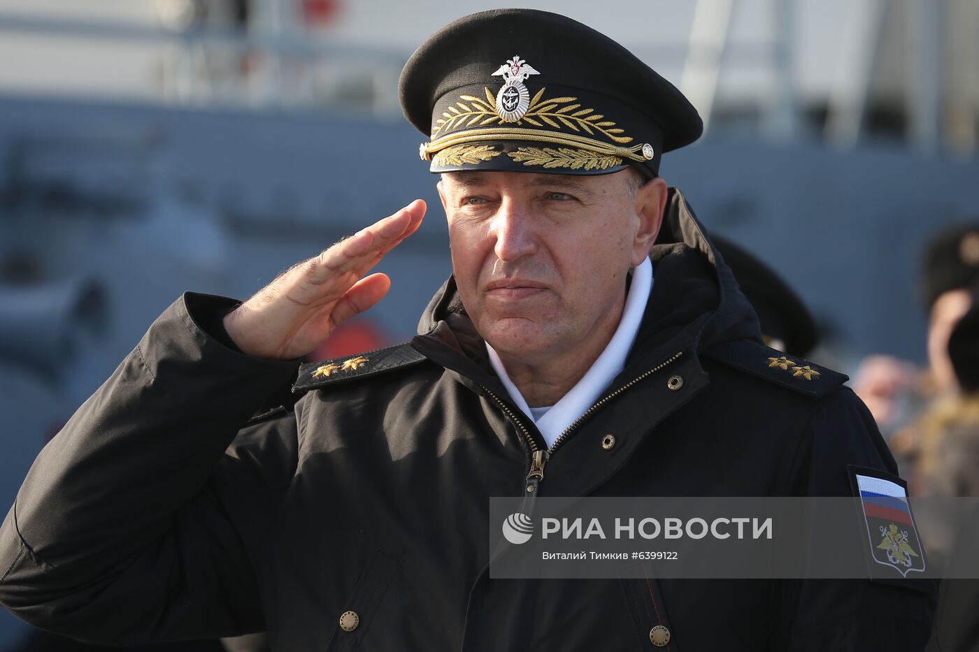 Приём в состав Черноморского флота патрульного корабля "Павел Державин" 