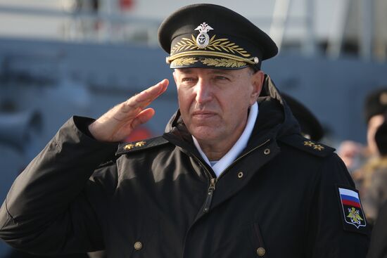Приём в состав Черноморского флота патрульного корабля "Павел Державин" 