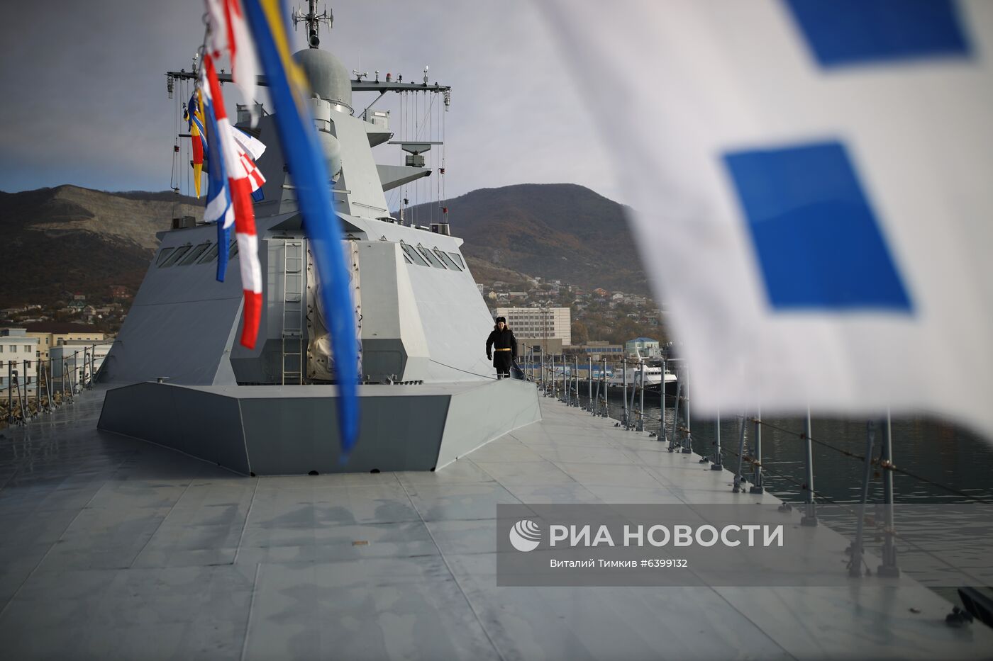 Приём в состав Черноморского флота патрульного корабля "Павел Державин"