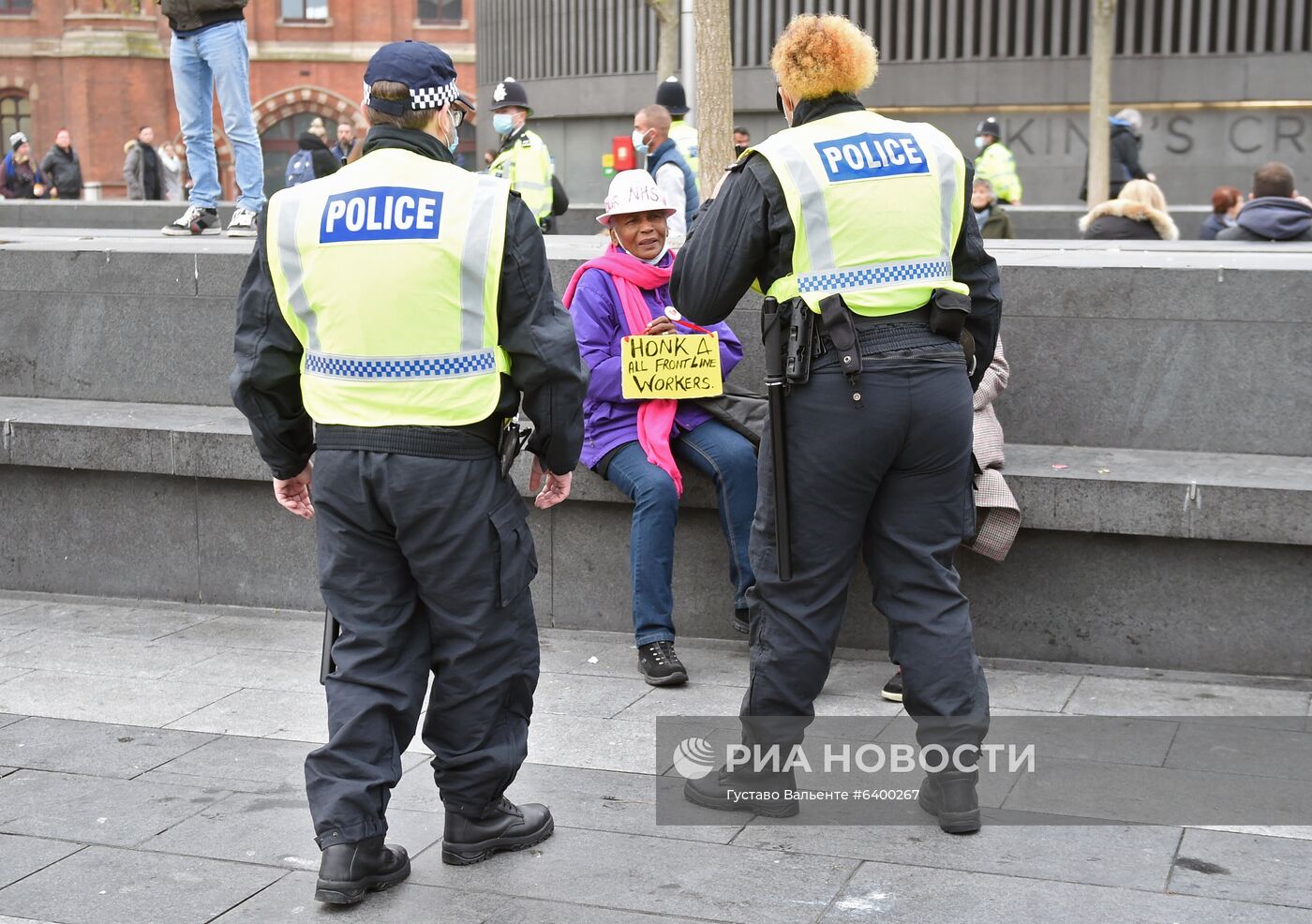 Акция протеста против мер по борьбе с коронавирусом в Лондоне
