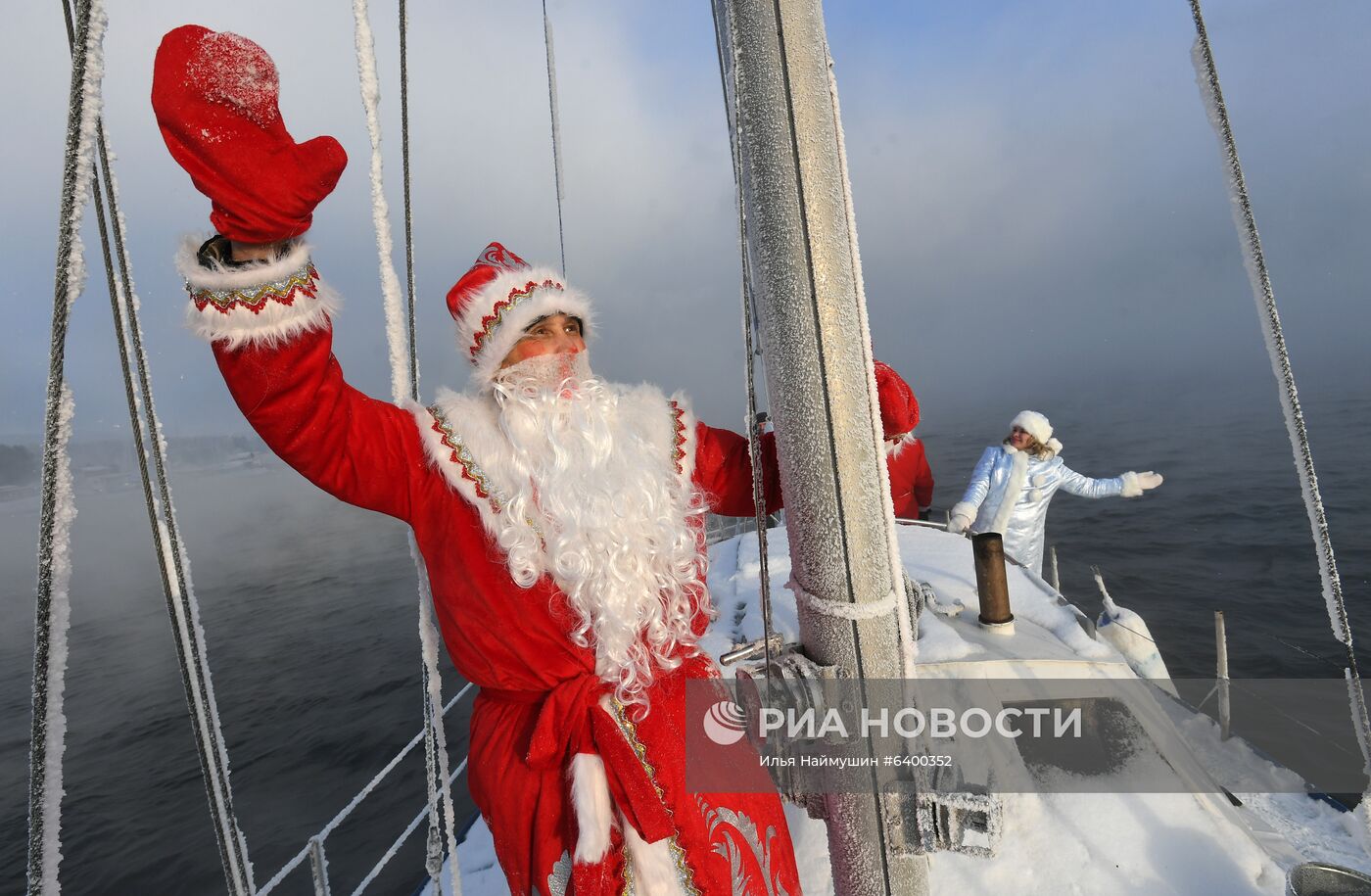 Новогодняя акция яхтсменов в Красноярском крае