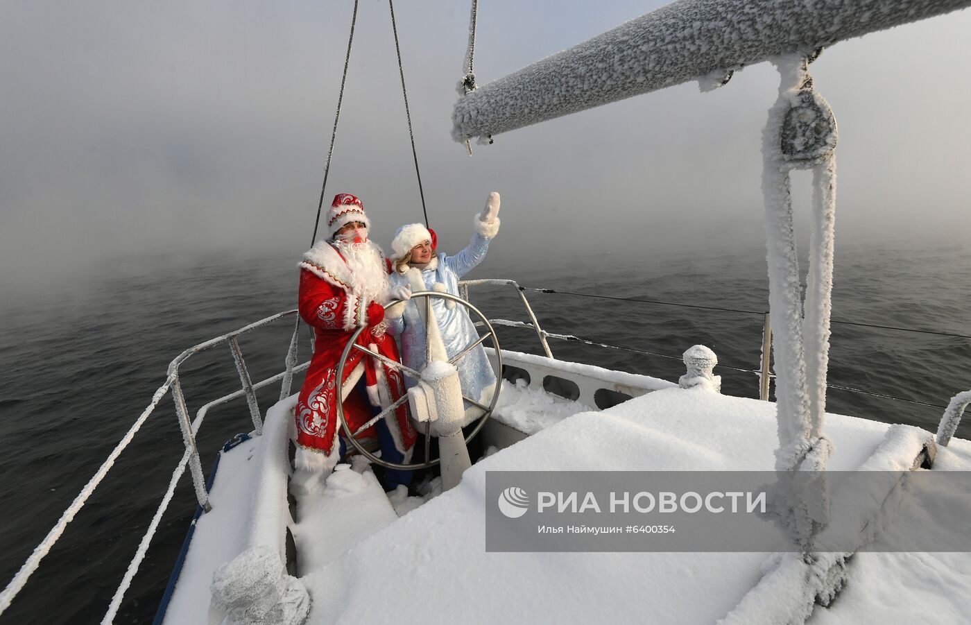 Новогодняя акция яхтсменов в Красноярском крае