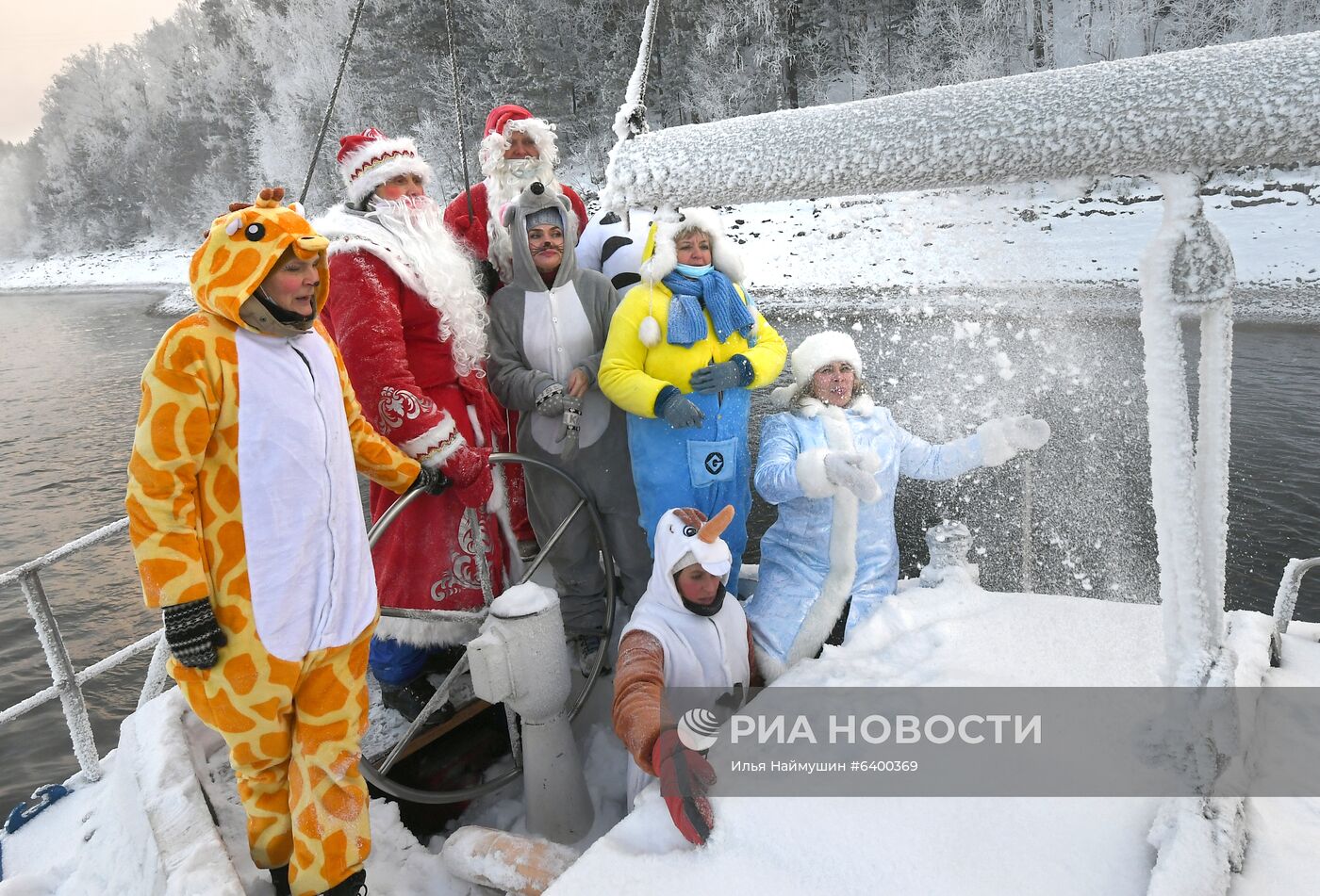 Новогодняя акция яхтсменов в Красноярском крае