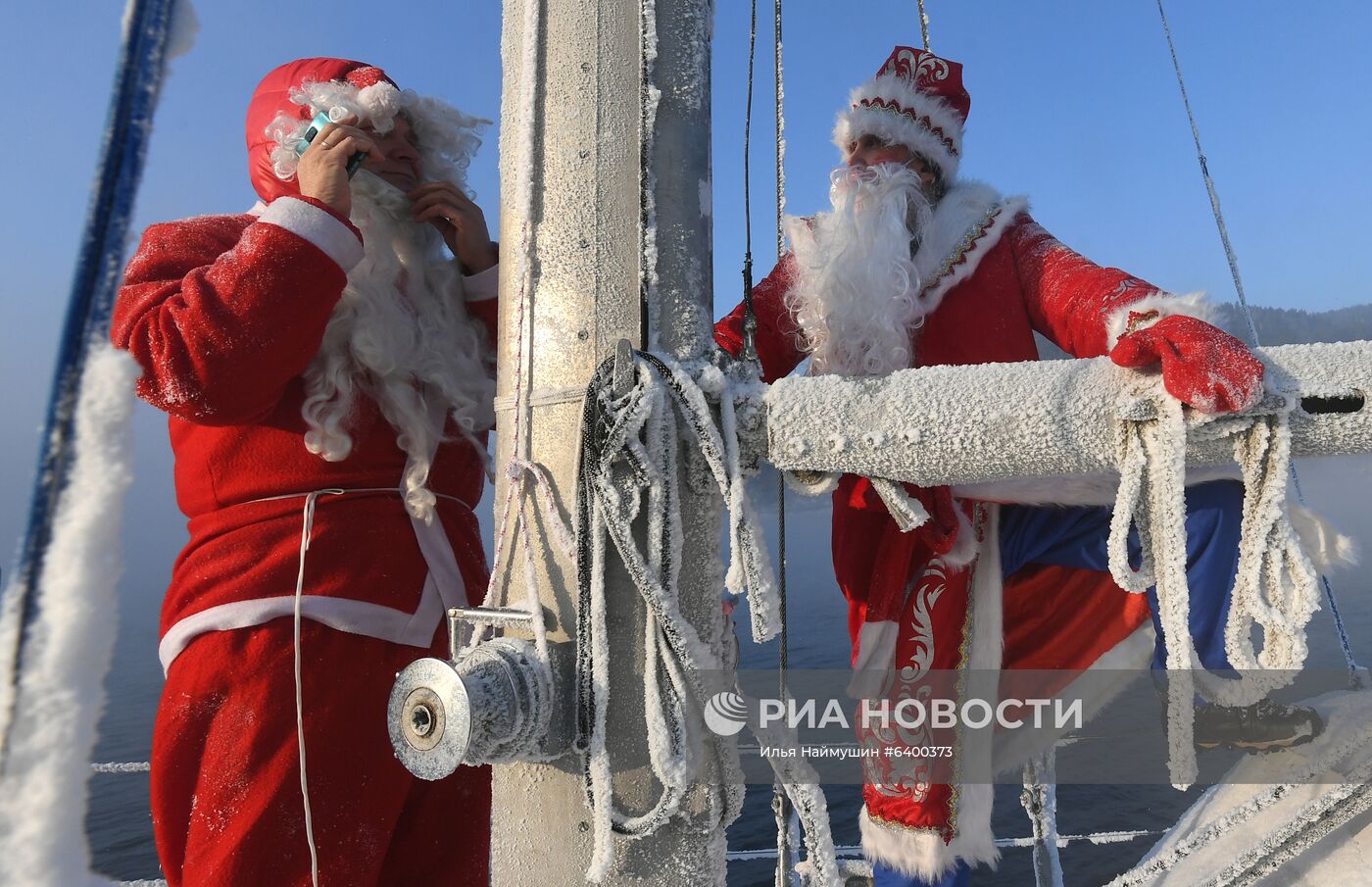 Новогодняя акция яхтсменов в Красноярском крае
