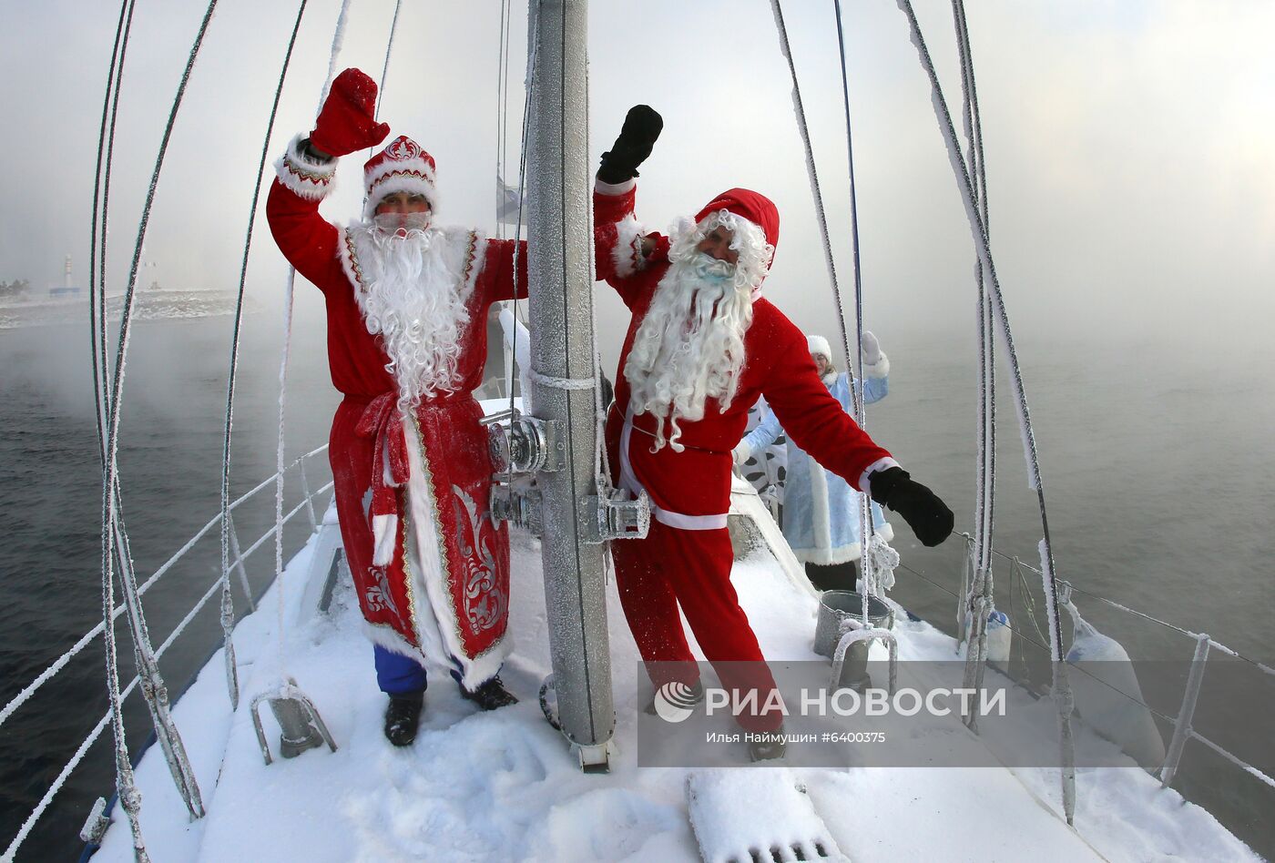 Новогодняя акция яхтсменов в Красноярском крае