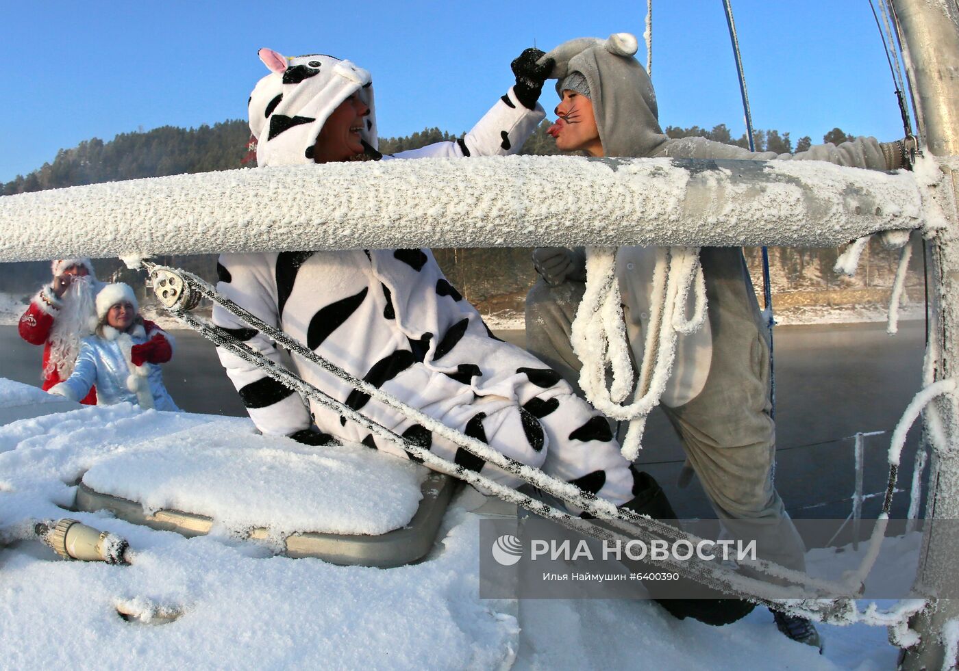 Новогодняя акция яхтсменов в Красноярском крае