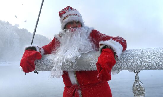 Новогодняя акция яхтсменов в Красноярском крае