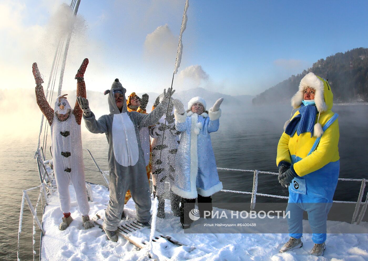 Новогодняя акция яхтсменов в Красноярском крае