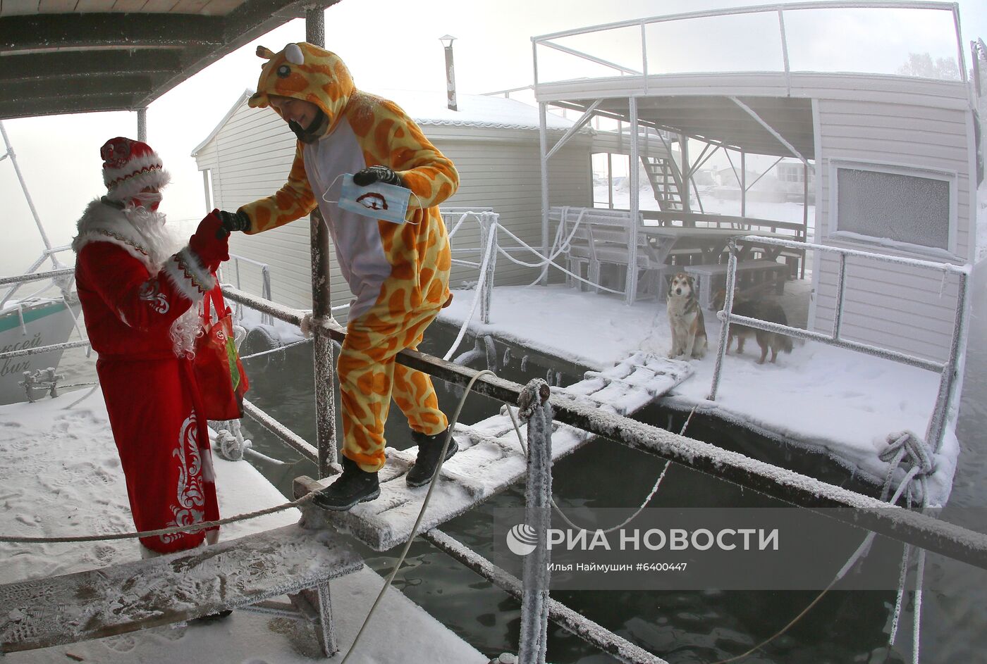 Новогодняя акция яхтсменов в Красноярском крае