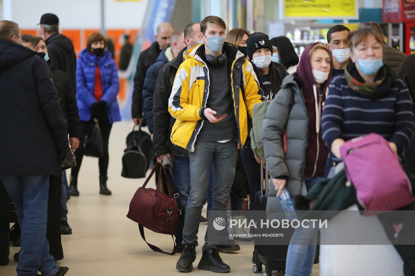 Международный аэропорт Волгограда в период пандемии коронавируса