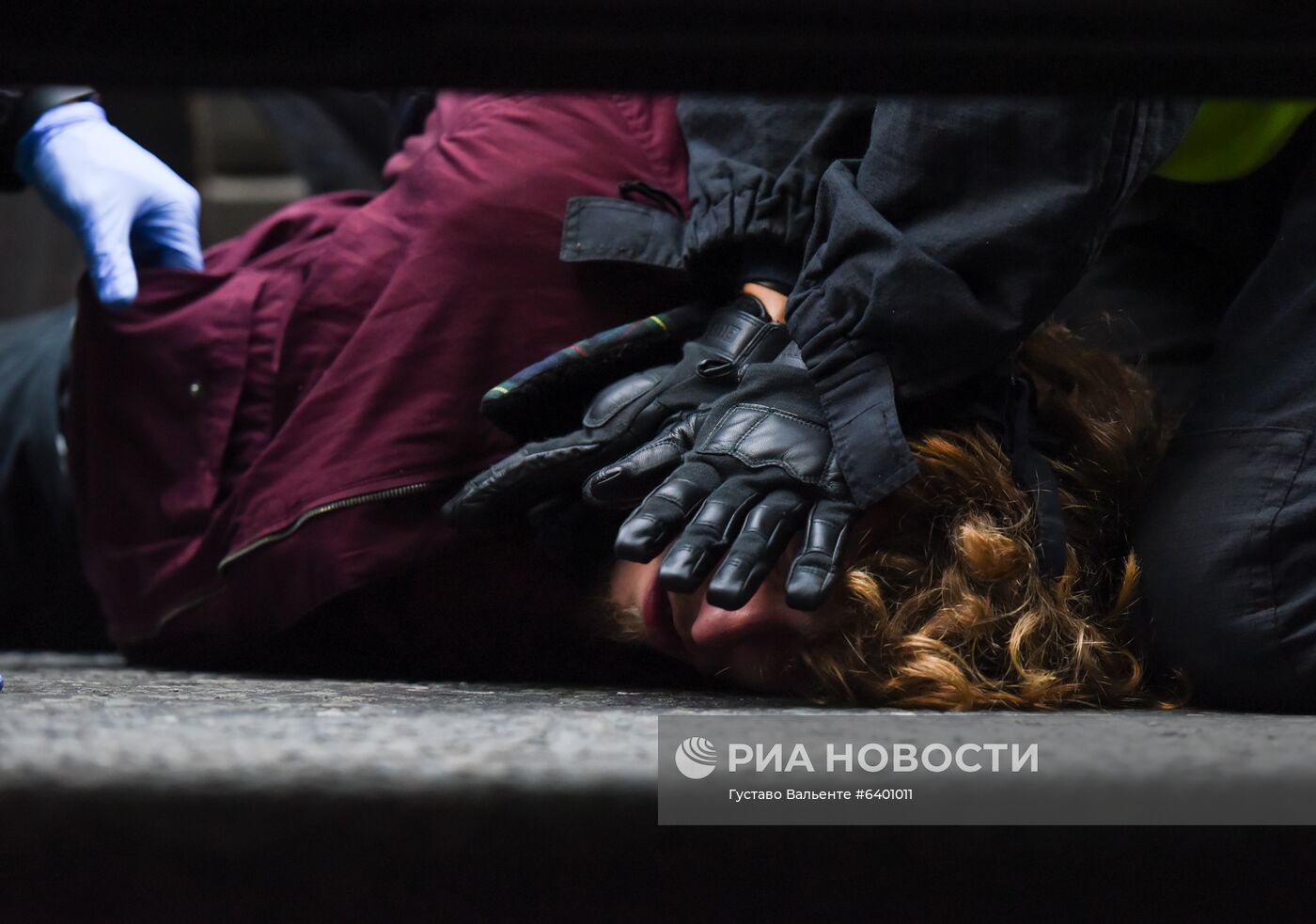 Акция протеста против мер по борьбе с коронавирусом в Лондоне