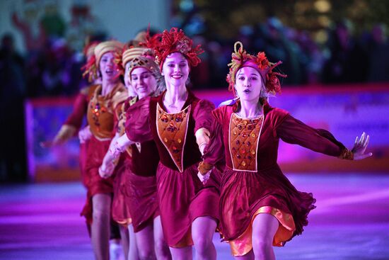 Открытие ГУМ-катка на Красной площади