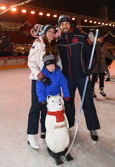Открытие ГУМ-катка на Красной площади