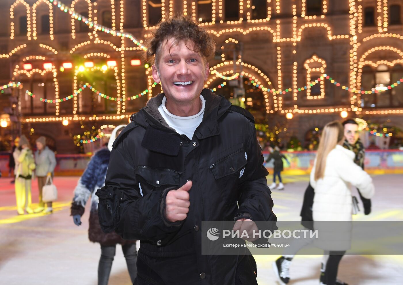 Открытие ГУМ-катка на Красной площади