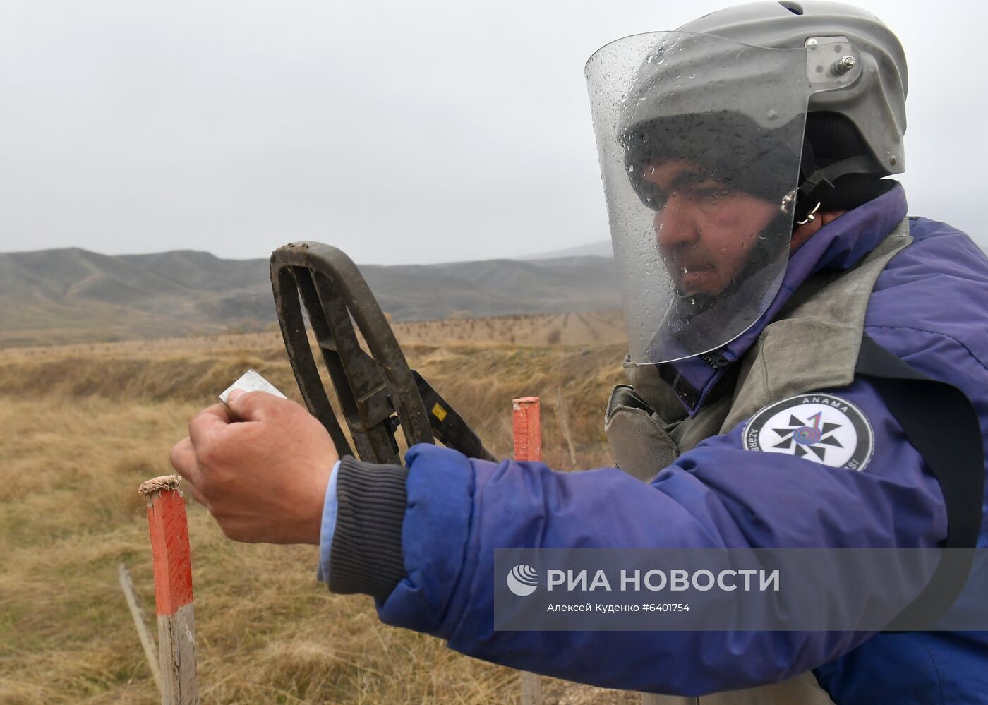 Строительство дороги Тертер-Суговушан в Азербайджане