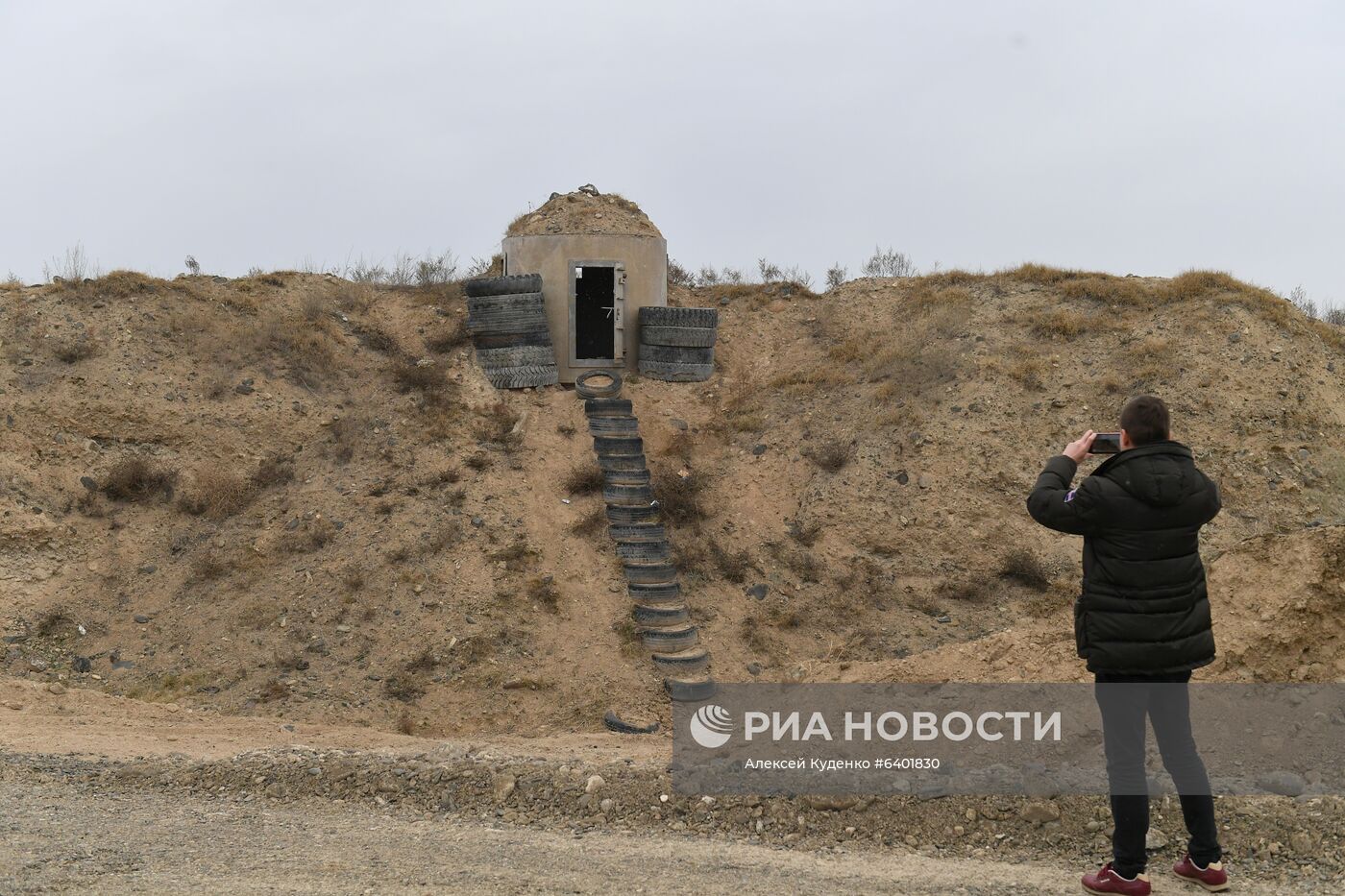 Строительство дороги Тертер-Суговушан в Азербайджане