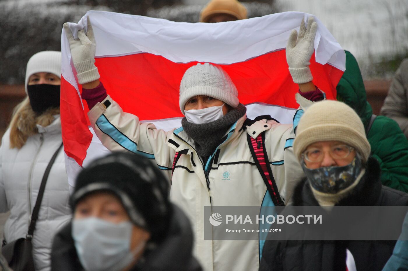 Акция протеста пенсионеров в Минске