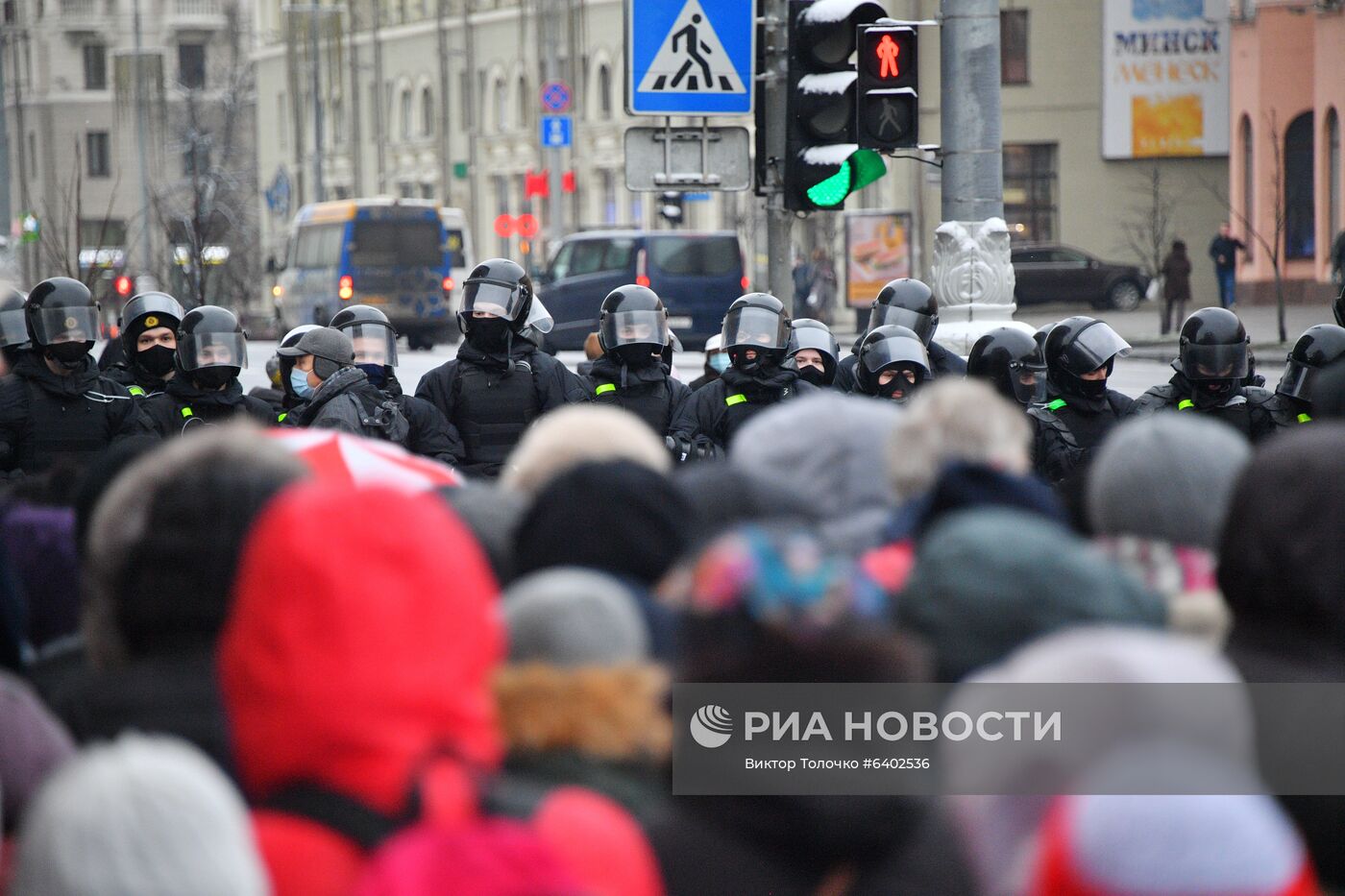 Акция протеста пенсионеров в Минске