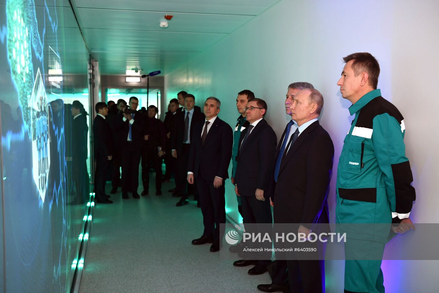 Рабочая поездка президента РФ В. Путина в Тюменскую область