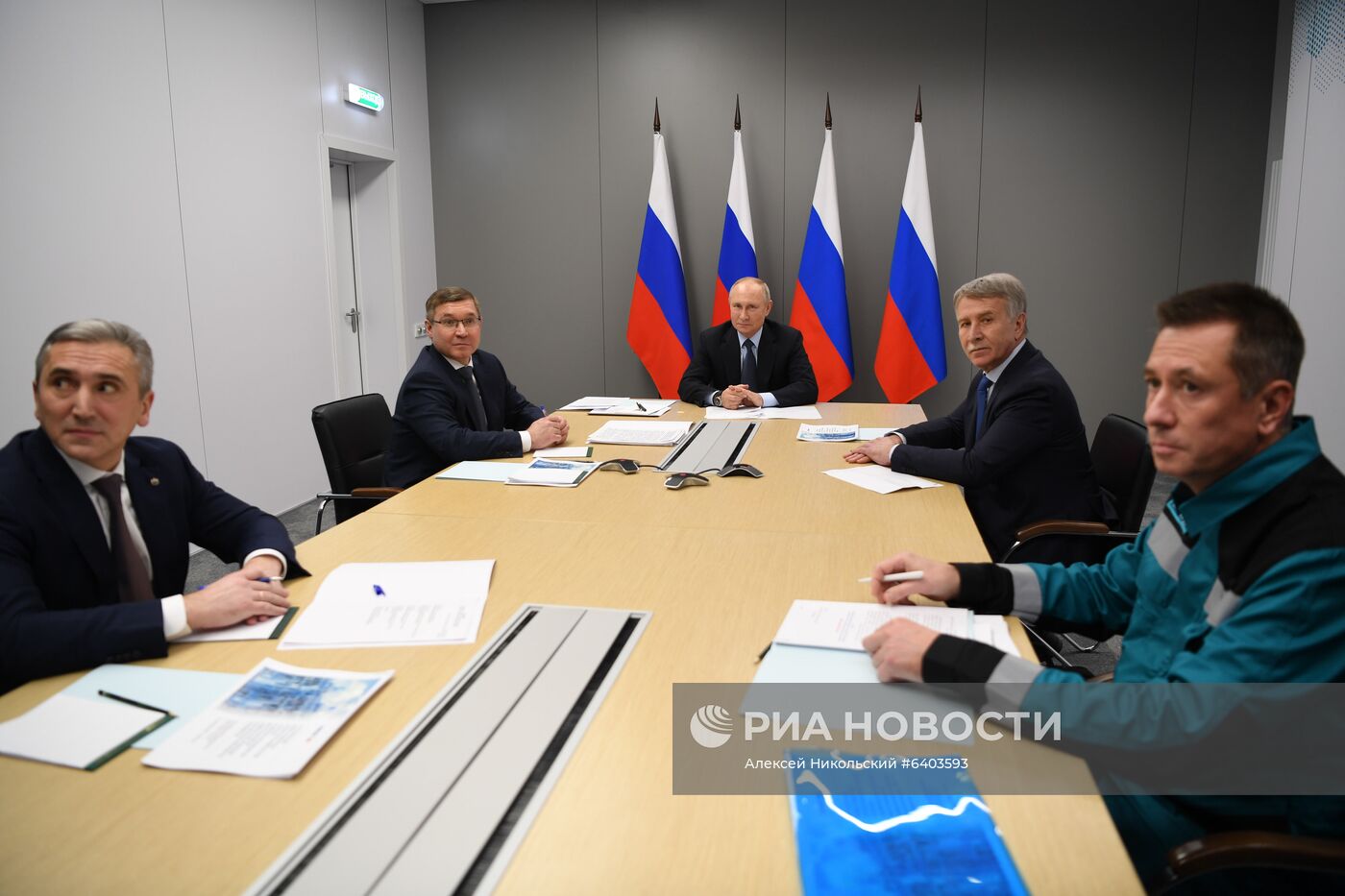 Рабочая поездка президента РФ В. Путина в Тюменскую область