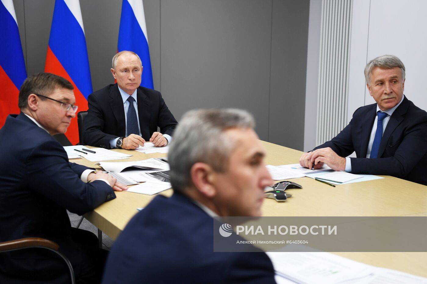 Рабочая поездка президента РФ В. Путина в Тюменскую область