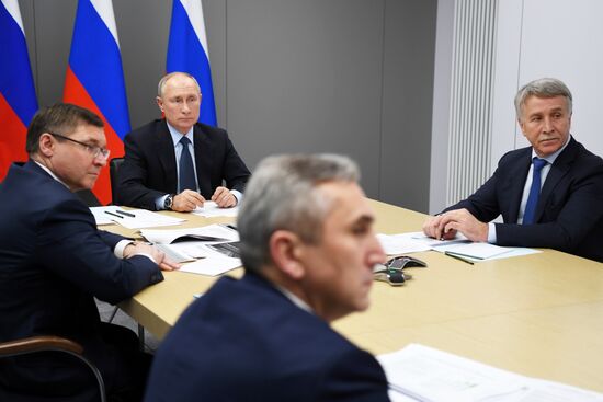 Рабочая поездка президента РФ В. Путина в Тюменскую область