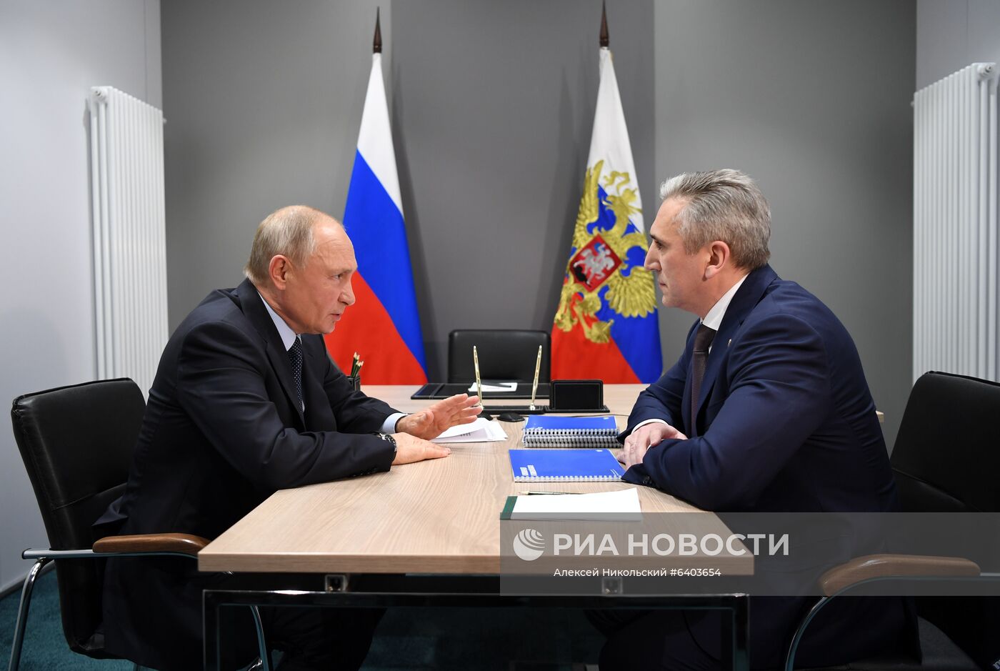 Рабочая поездка президента РФ В. Путина в Тюменскую область