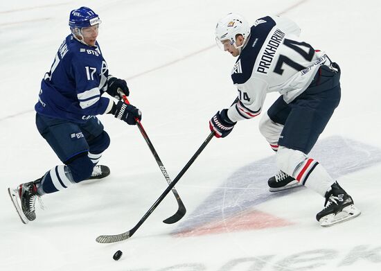 Хоккей. КХЛ. Матч "Динамо" (Москва) – "Металлург"