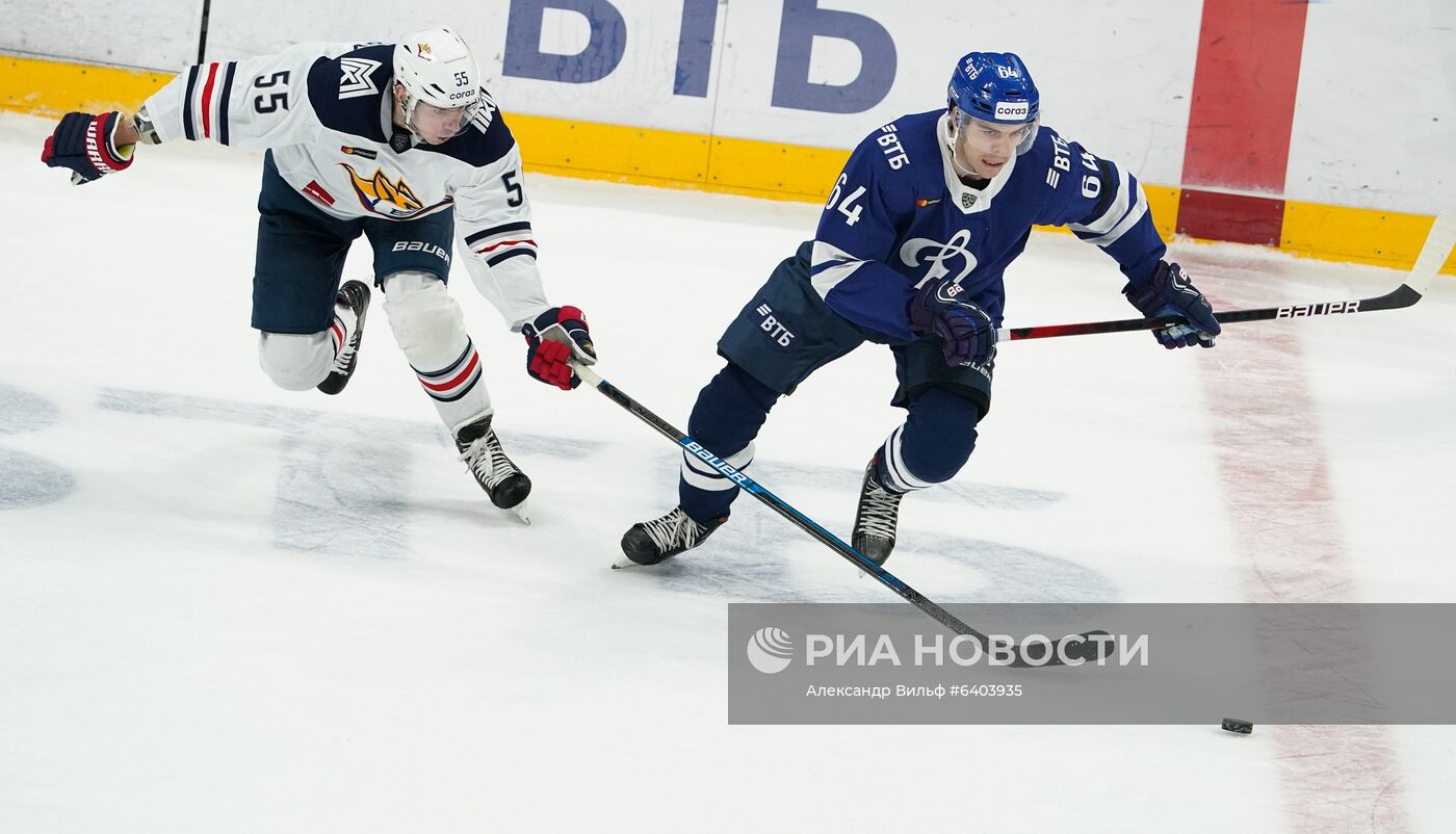 Хоккей. КХЛ. Матч "Динамо" (Москва) – "Металлург"