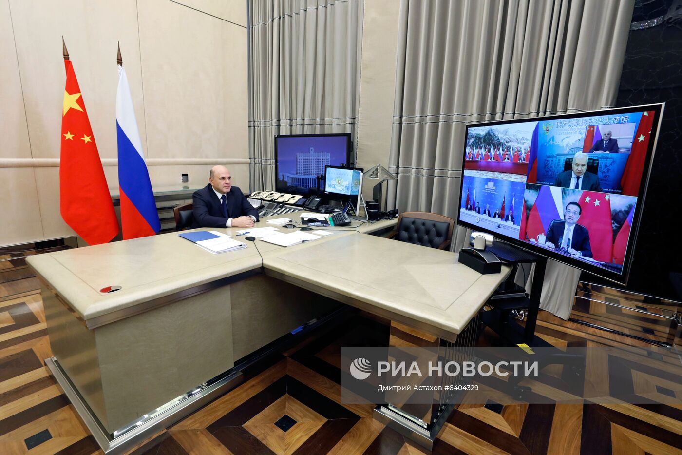  Премьер-министр РФ М. Мишустин на 25-й регулярной встрече глав правительств России и КНР
