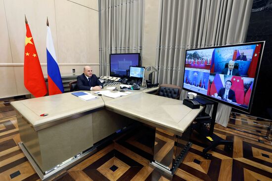  Премьер-министр РФ М. Мишустин на 25-й регулярной встрече глав правительств России и КНР