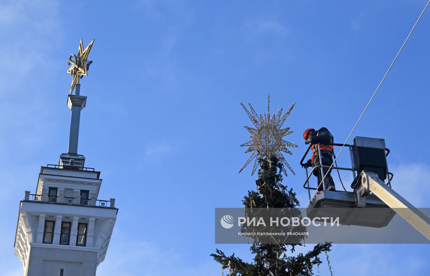 Монтаж новогодних конструкций в Москве