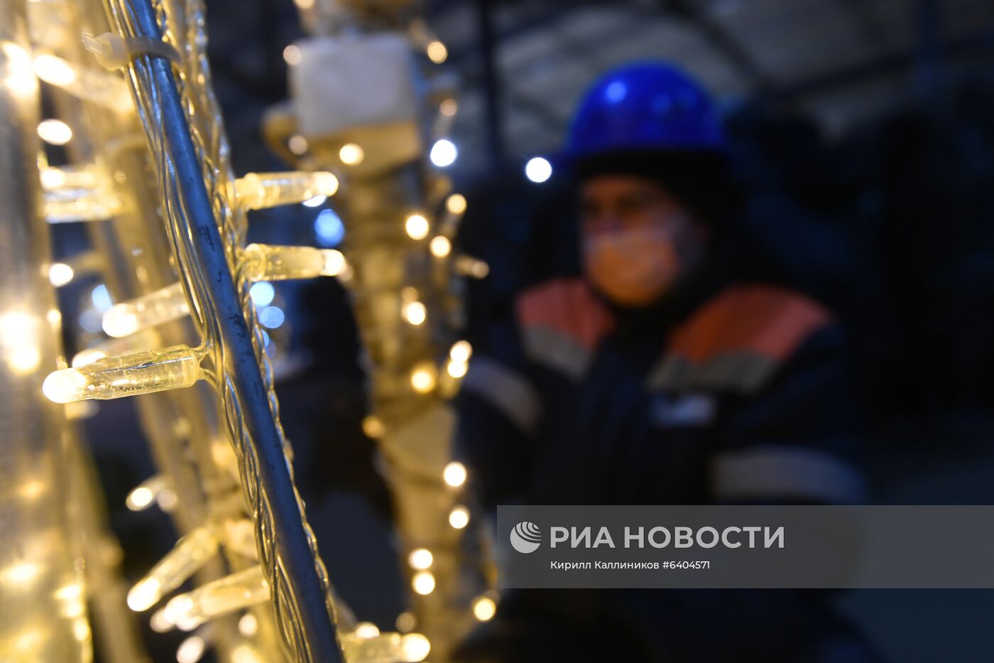 Монтаж новогодних конструкций в Москве
