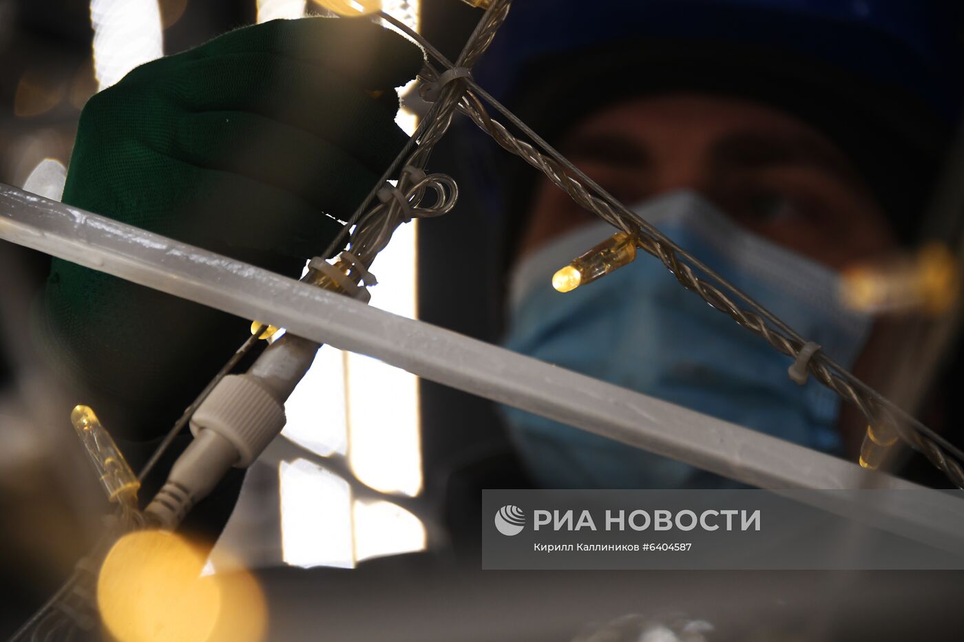 Монтаж новогодних конструкций в Москве