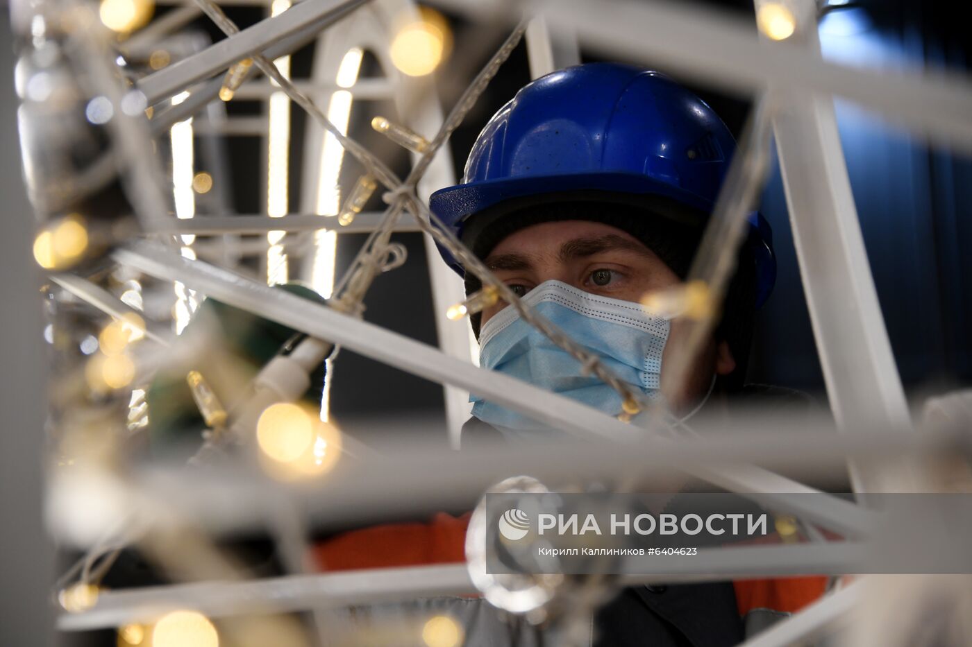 Монтаж новогодних конструкций в Москве
