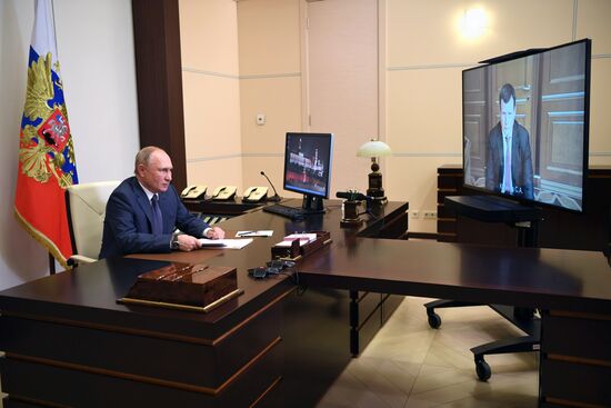Президент РФ В. Путин встретился с С. Куликовым