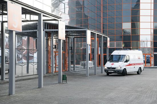 Открытие реанимационного отделения коронавирусного госпиталя на ВДНХ