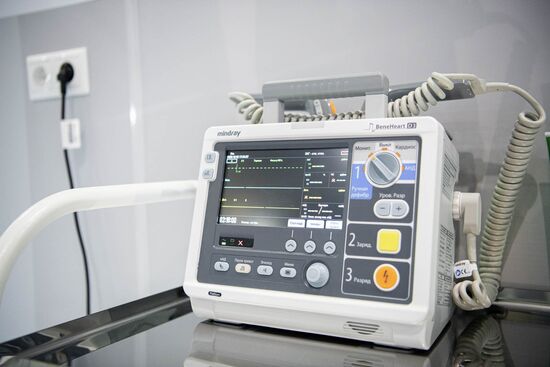 Открытие реанимационного отделения коронавирусного госпиталя на ВДНХ