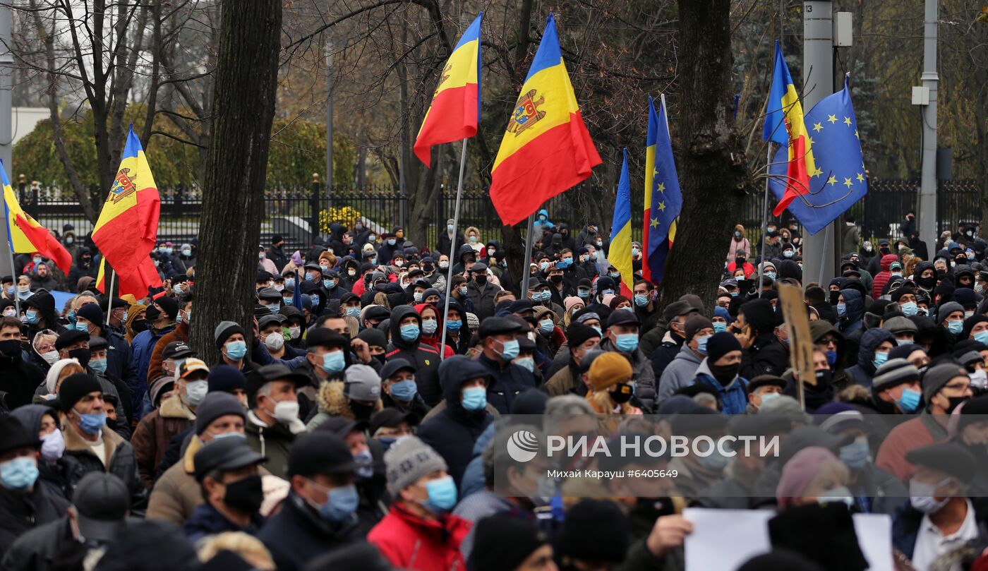 Акция сторонников М. Санду в Кишиневе