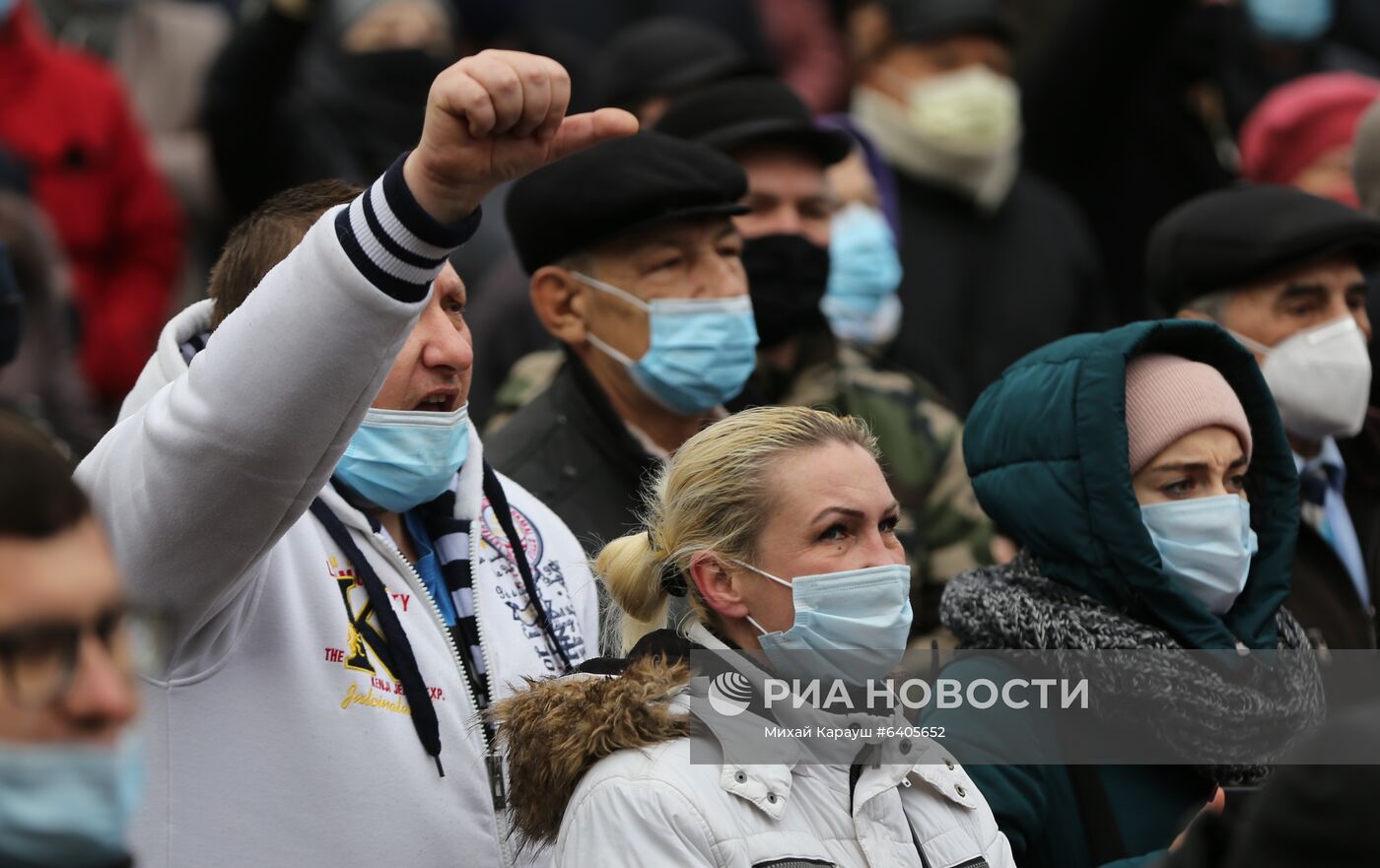 Акция сторонников М. Санду в Кишиневе