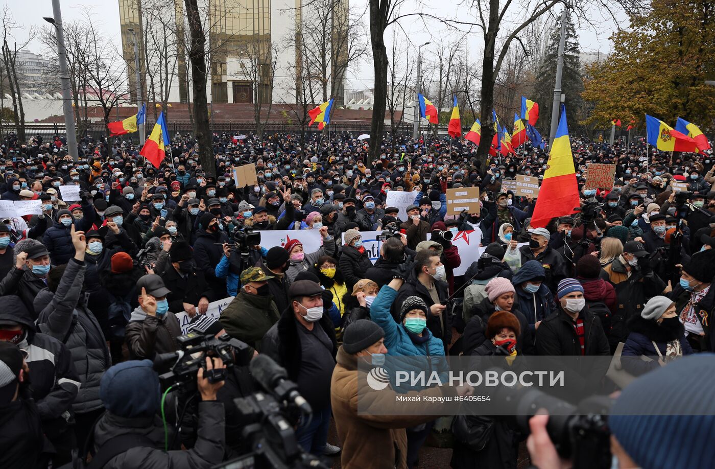 Акция сторонников М. Санду в Кишиневе