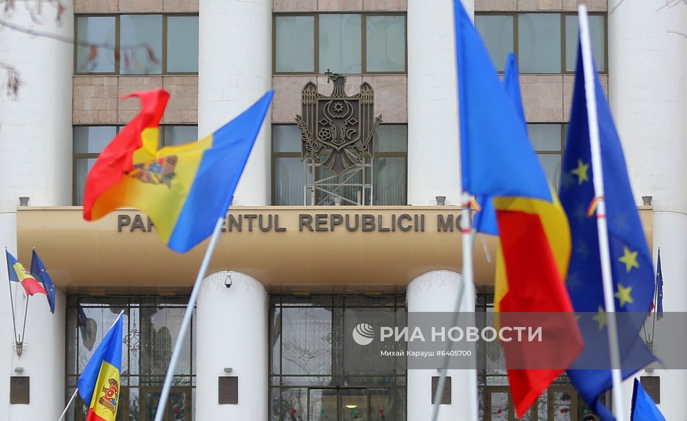 Акция сторонников М. Санду в Кишиневе