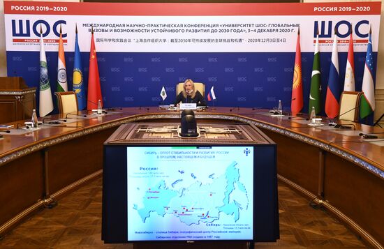 Международная научно-практическая конференция "Университет ШОС: Глобальные вызовы и возможности устойчивого развития до 2030 года". День первый